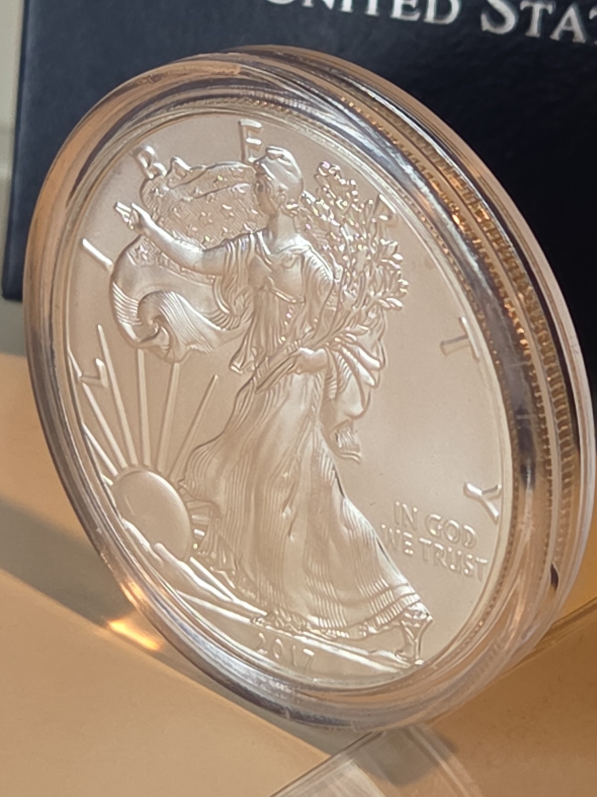 🦅 2017 American Silver Eagle 1 oz .999 Fine Silver OGP - Brilliant Uncirculated