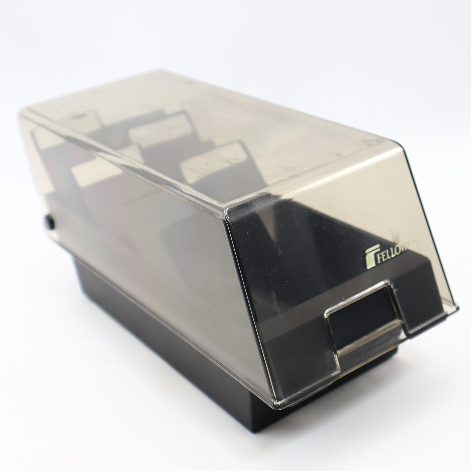 Vintage Fellowes Econo/Stor 50 3 1/2 Floppy Disk Storage Box Case with Dividers