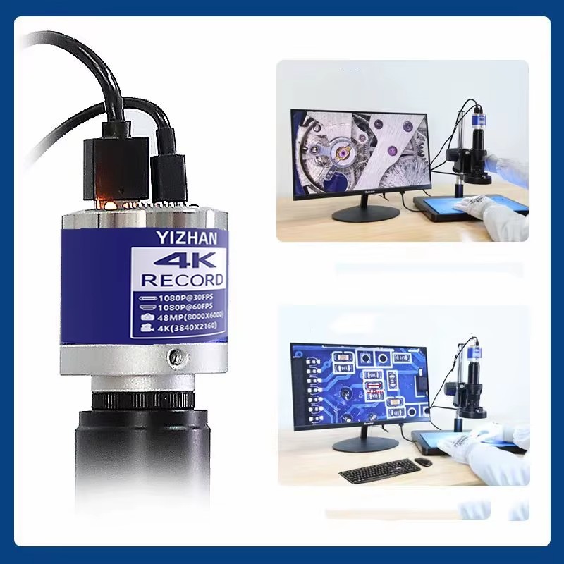 Digital Microscope 4K HDMI USB Soldering Repair Monocular