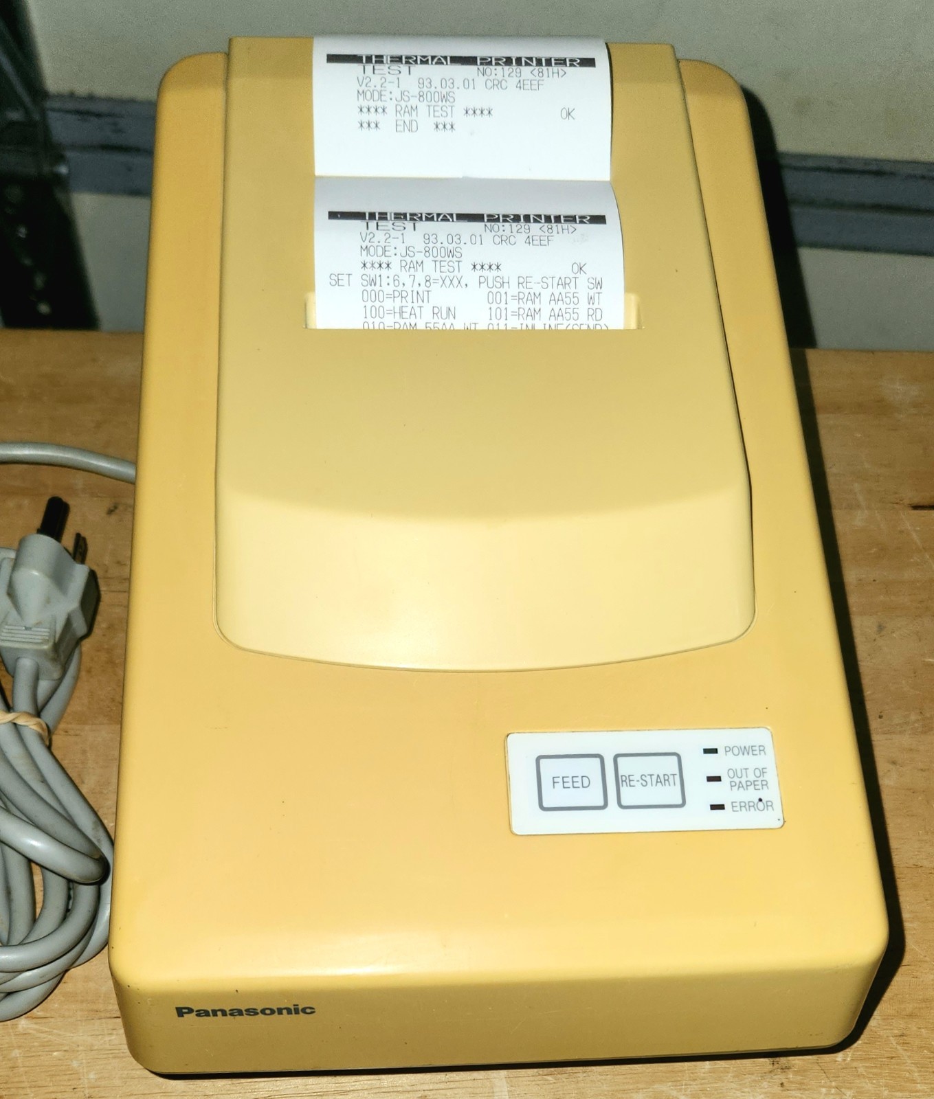Panasonic JS800TP Type U20 Thermal Receipt Kitchen Printer JS750WS, 550 JS510WS