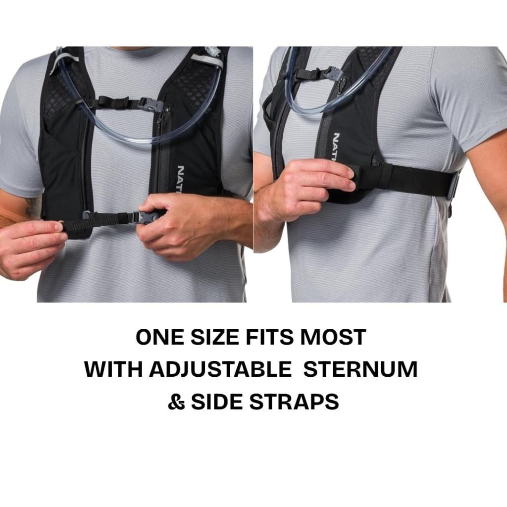 Nathan Quick Start 3.0 6L Black/Reflective Silver OSFM Hydration Pack