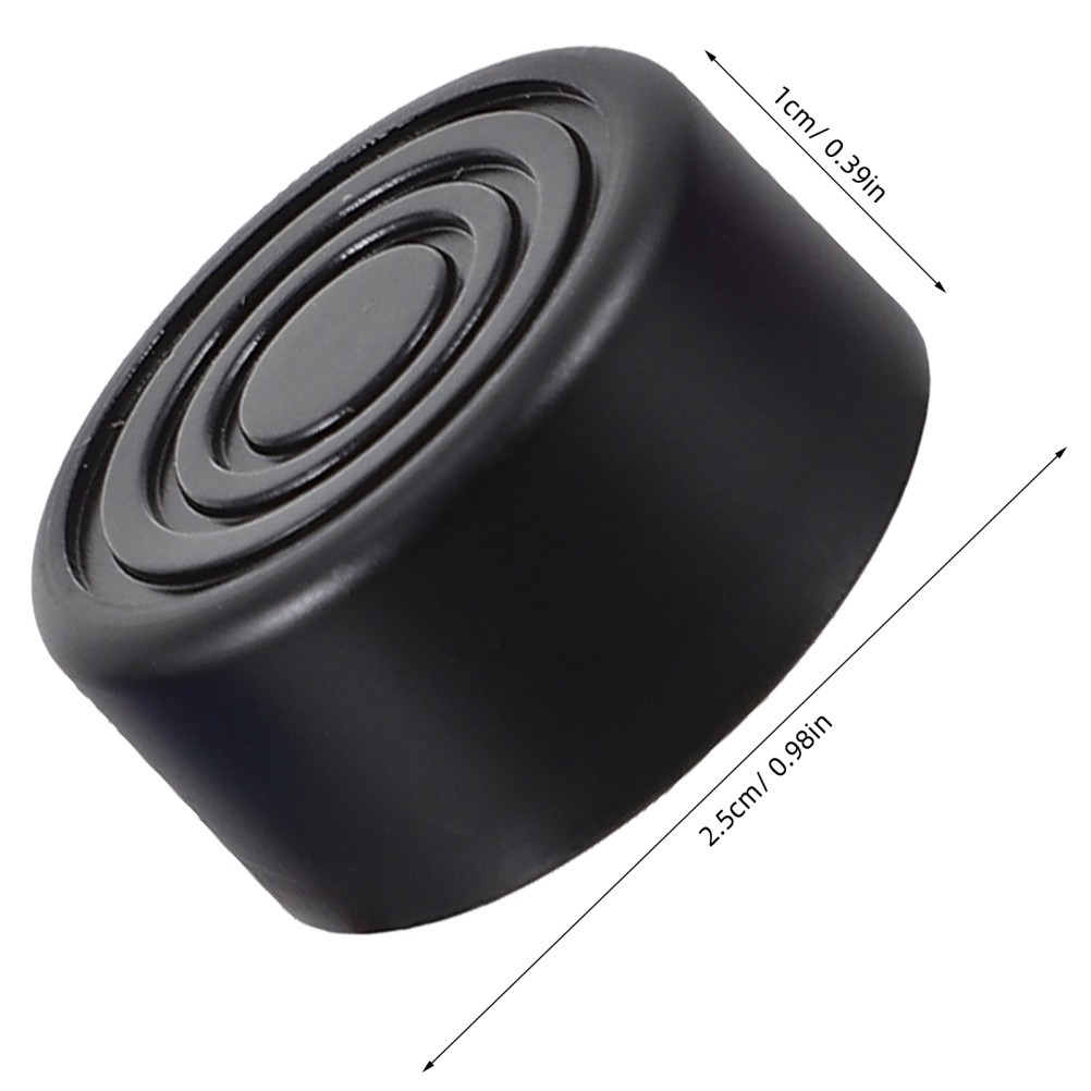 12Pcs Guitar Effect Pedal Footswitch Protective Caps Black Plastic Covers