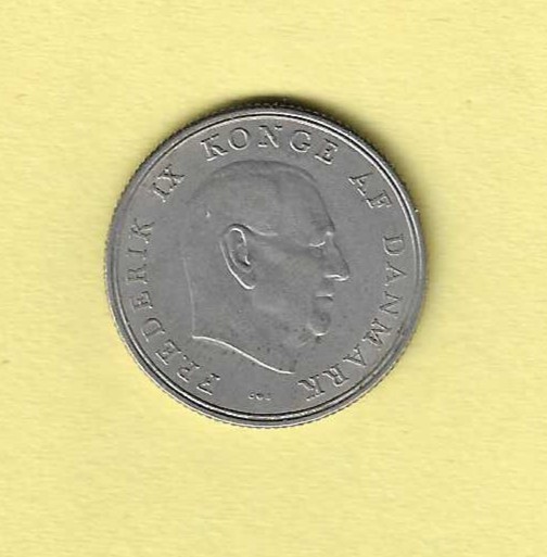 1962 Denmark 1 Krone EF.45