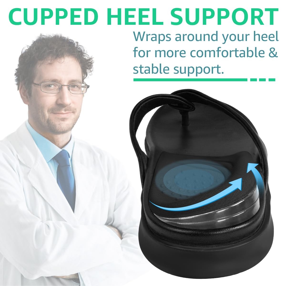 3 Layers Adjustable Heel Wedge Inserts for Supination & Pronation Correction,...