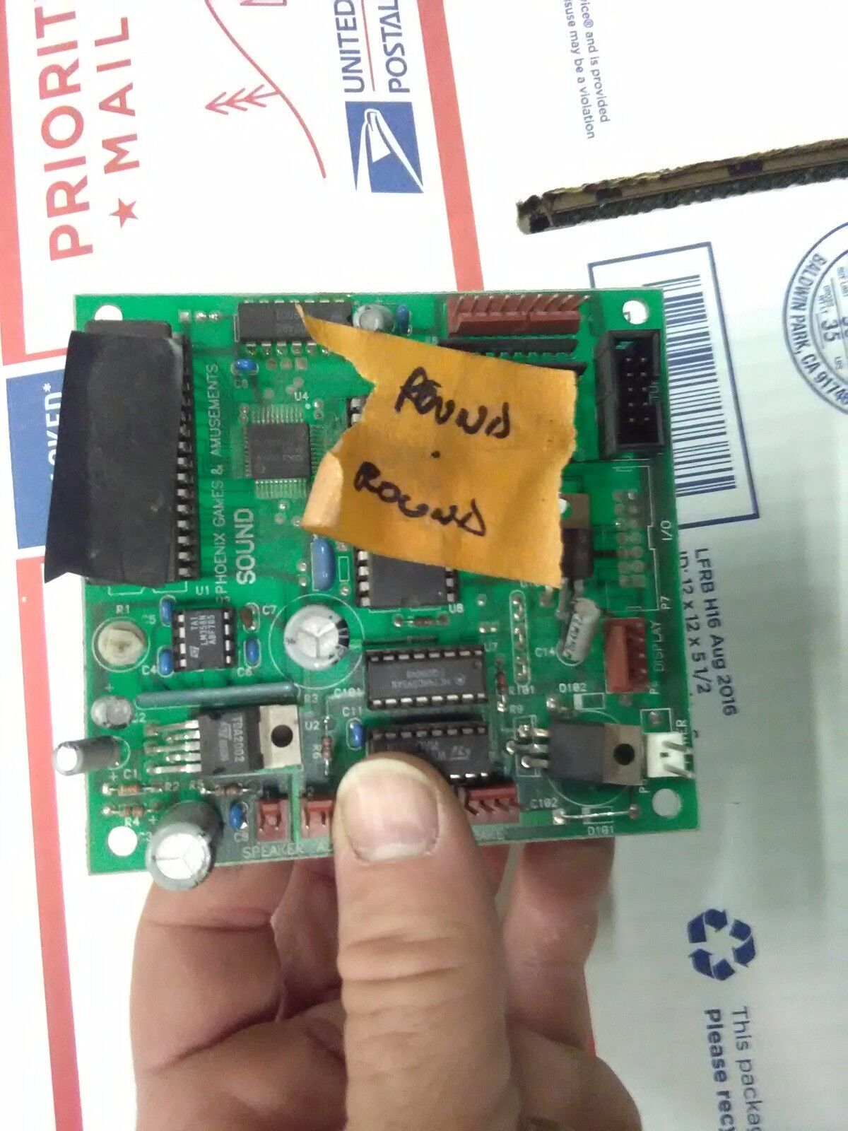 round round arcade sound pcb untested #5