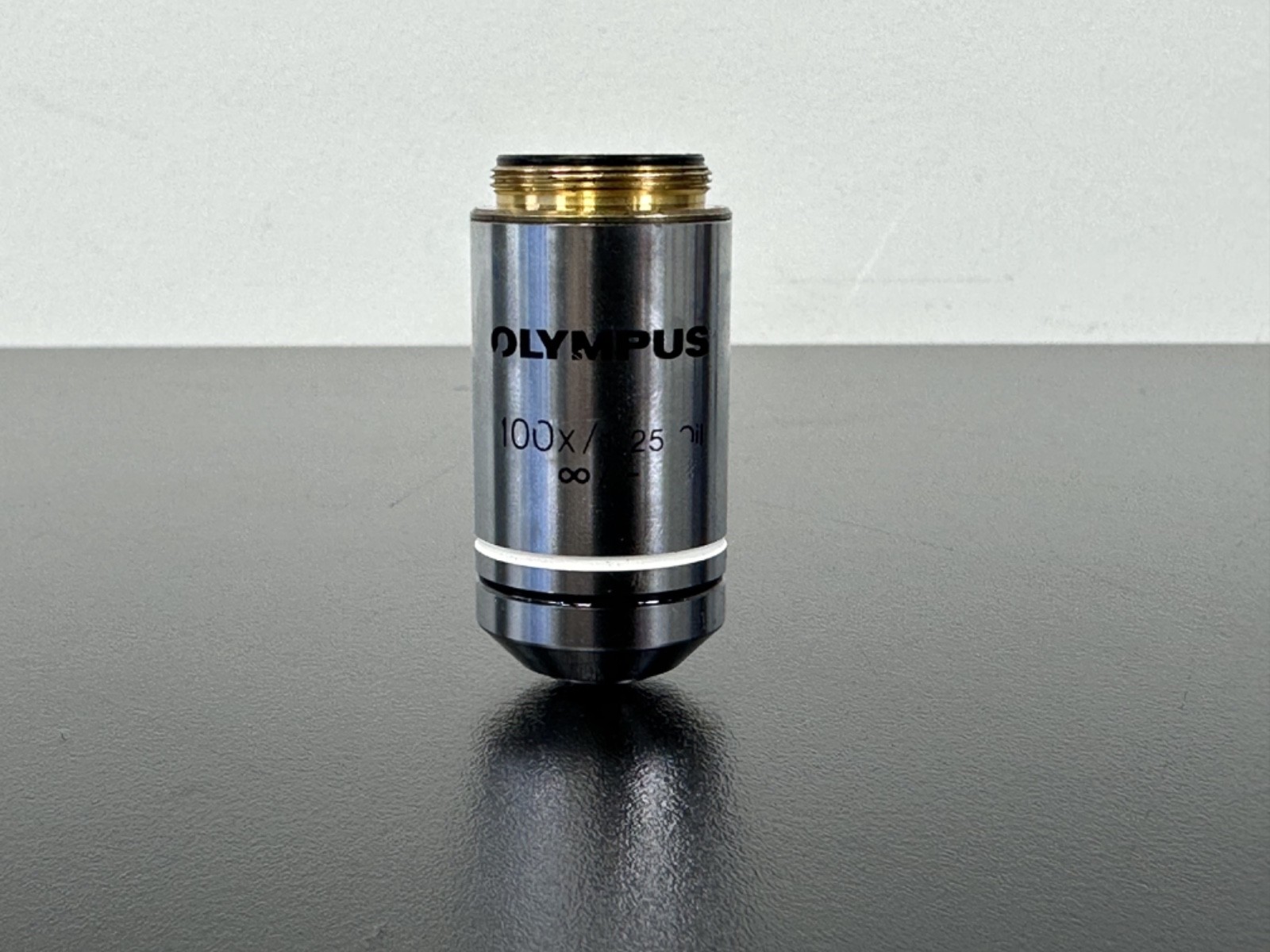 Olympus Plan Objective 100X/1.25 Oil Microscope Objective Lens