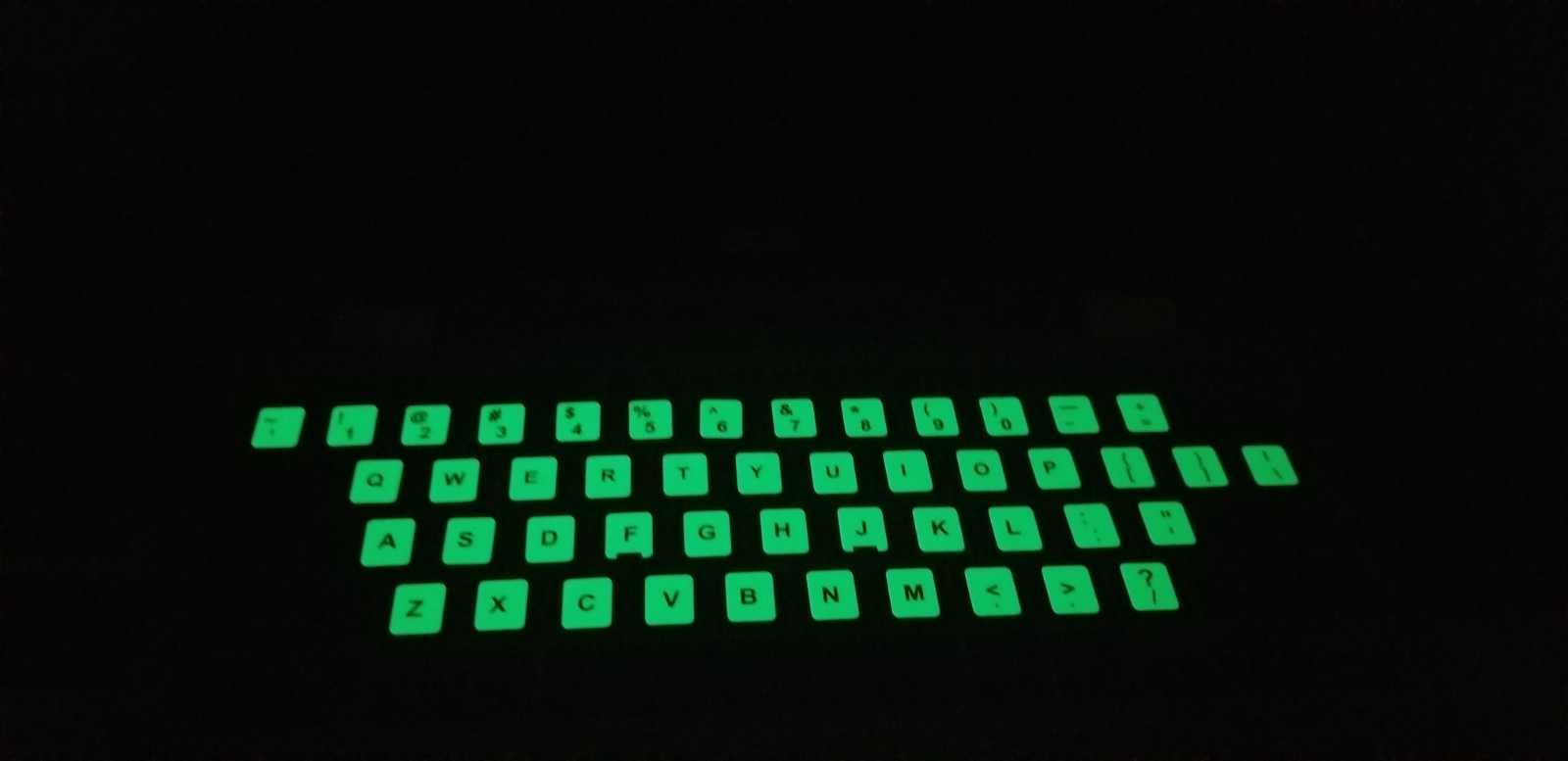 Glow in the Dark English Keyboard Letter Stickers 2PCS for Computer Laptop NEW
