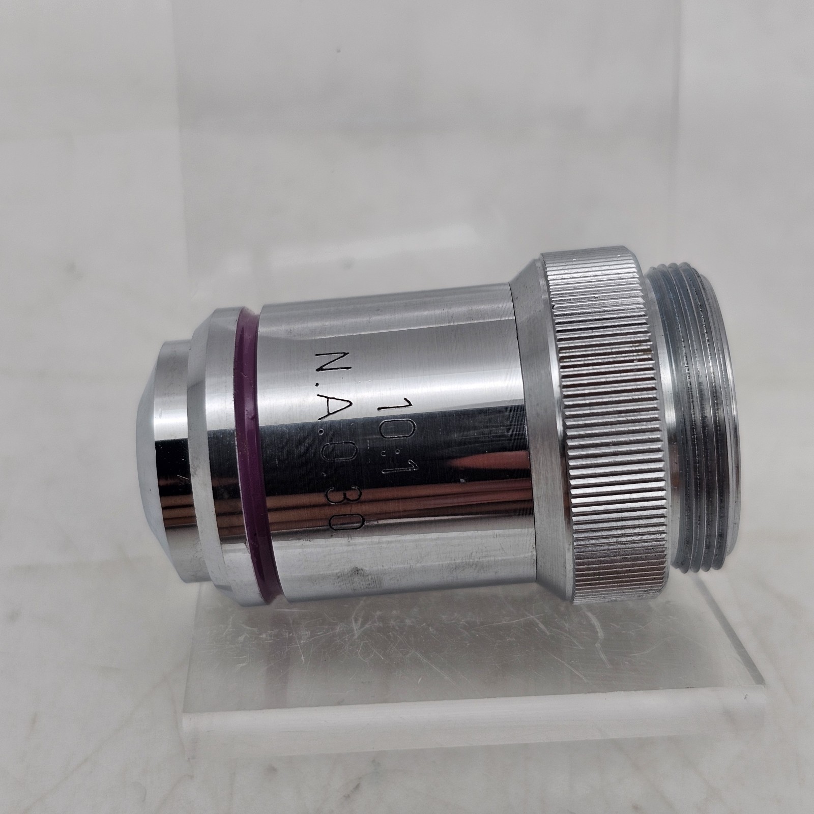 Rolyn-RAU 10:1 N.A. 0.30 Microscope Objective Lens Germany