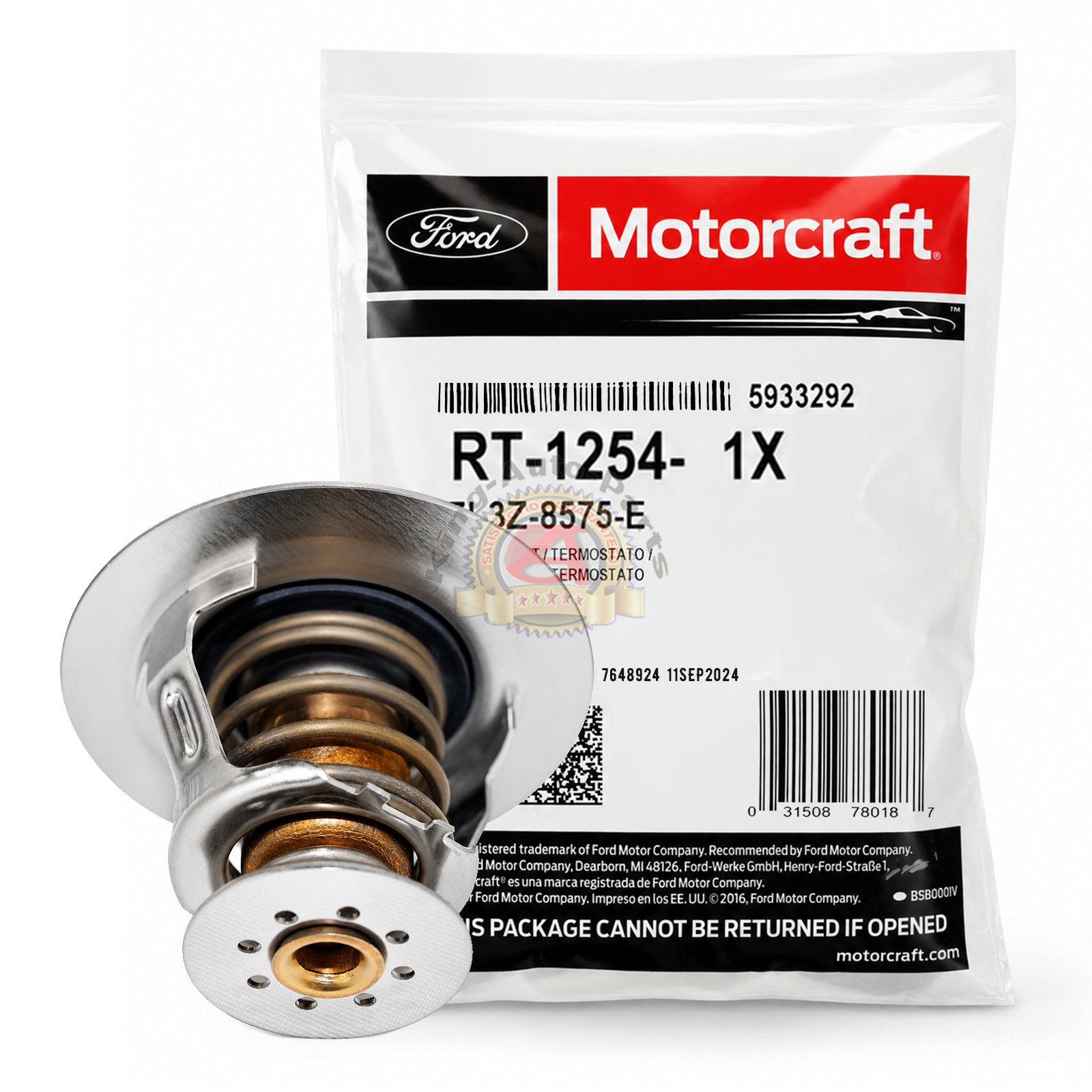 RT1254 One Motorcraft Thermostat Assembly