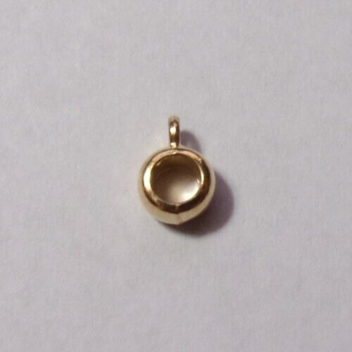 New Gold Tone Pendant Charm Bail For Rope Style Necklace