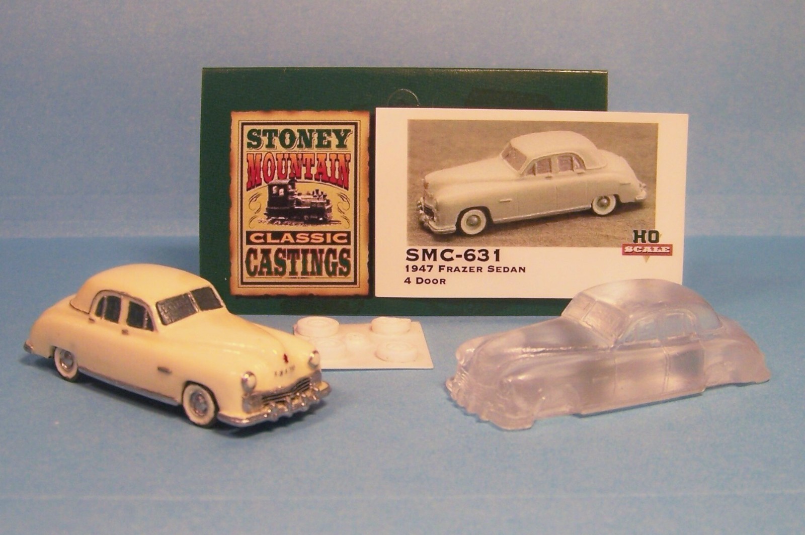 SMC-631 1947 Frazer Sedan 4-Door  1/87-HO Scale Clear Resin Kit  (unfinished)