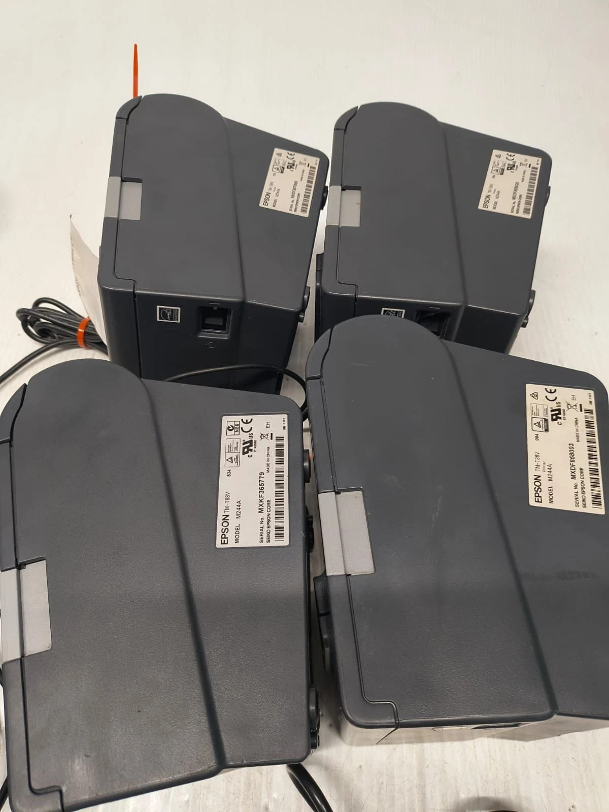 Lot 4 Epson Micros TM-T88V M244A PoS Parallel Thermal Receipt Printer