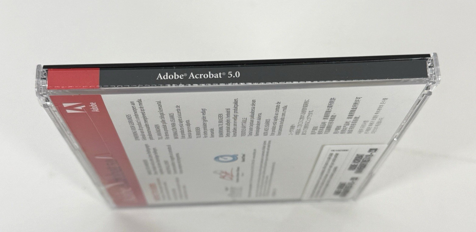 Adobe Acrobat 5.0 for Windows (New - Sealed) with Booklet