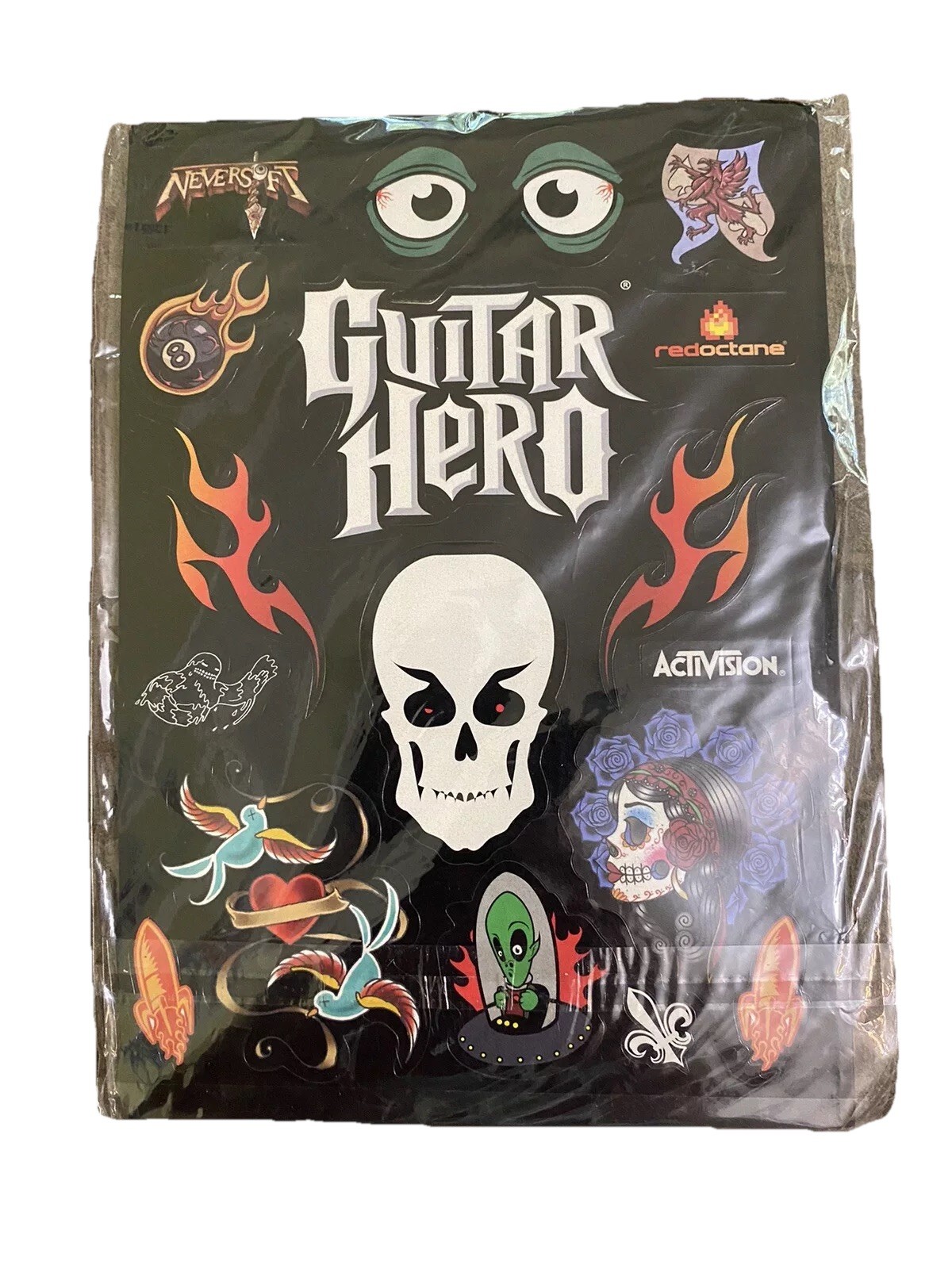 Unopened Guitar Hero Stickers With Manuals XBox 360 Activision RedOctane Mint