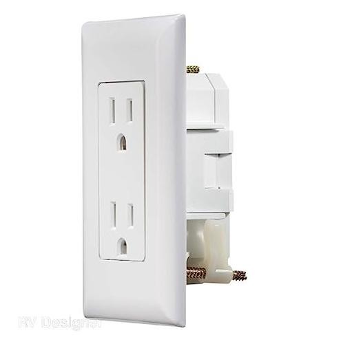 Dual Outlet W/Cover-Plate White