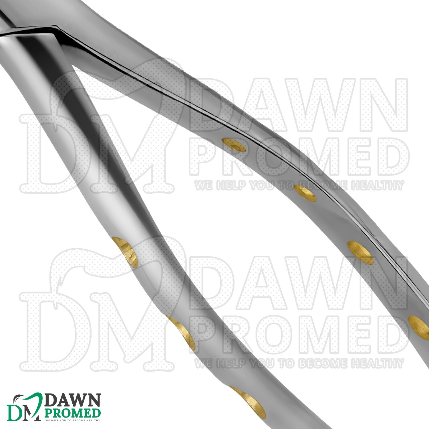 Dental Extracting Forceps #88R Gold Hollow Python Grip Handle German Grade