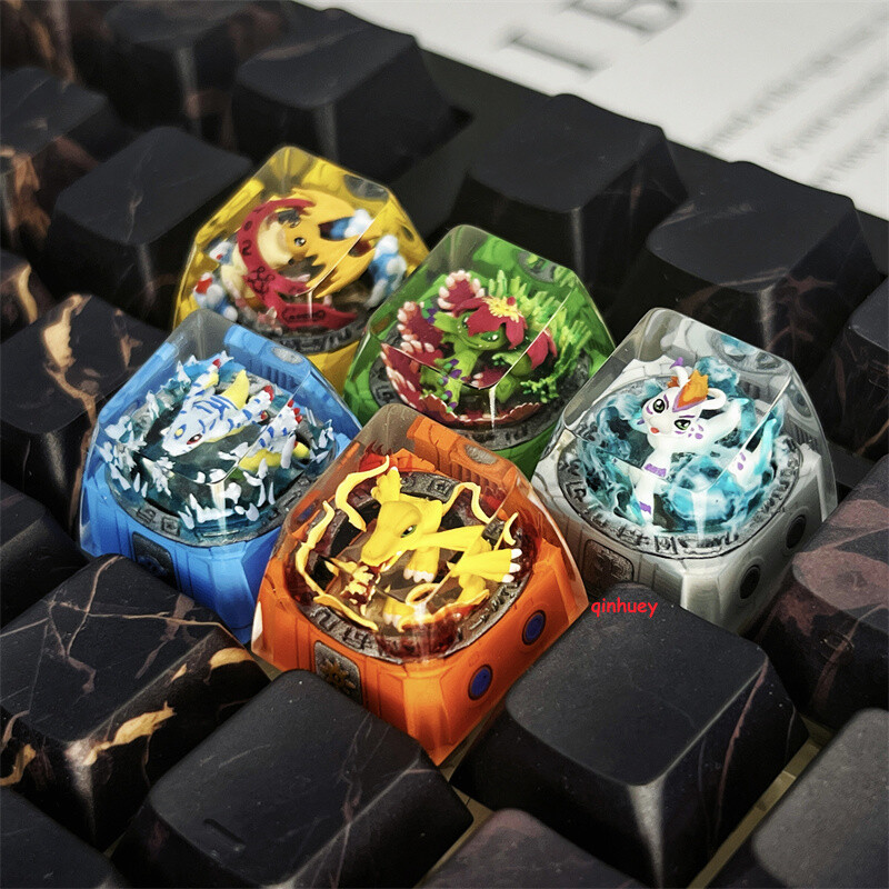 Digimon Monster Keycap Handmade 1PC Backlit For Cherry MX Keyboard