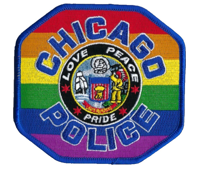 Chicago, IL Police Department Love Peace Pride *GhostPatch.com* patch NEW!