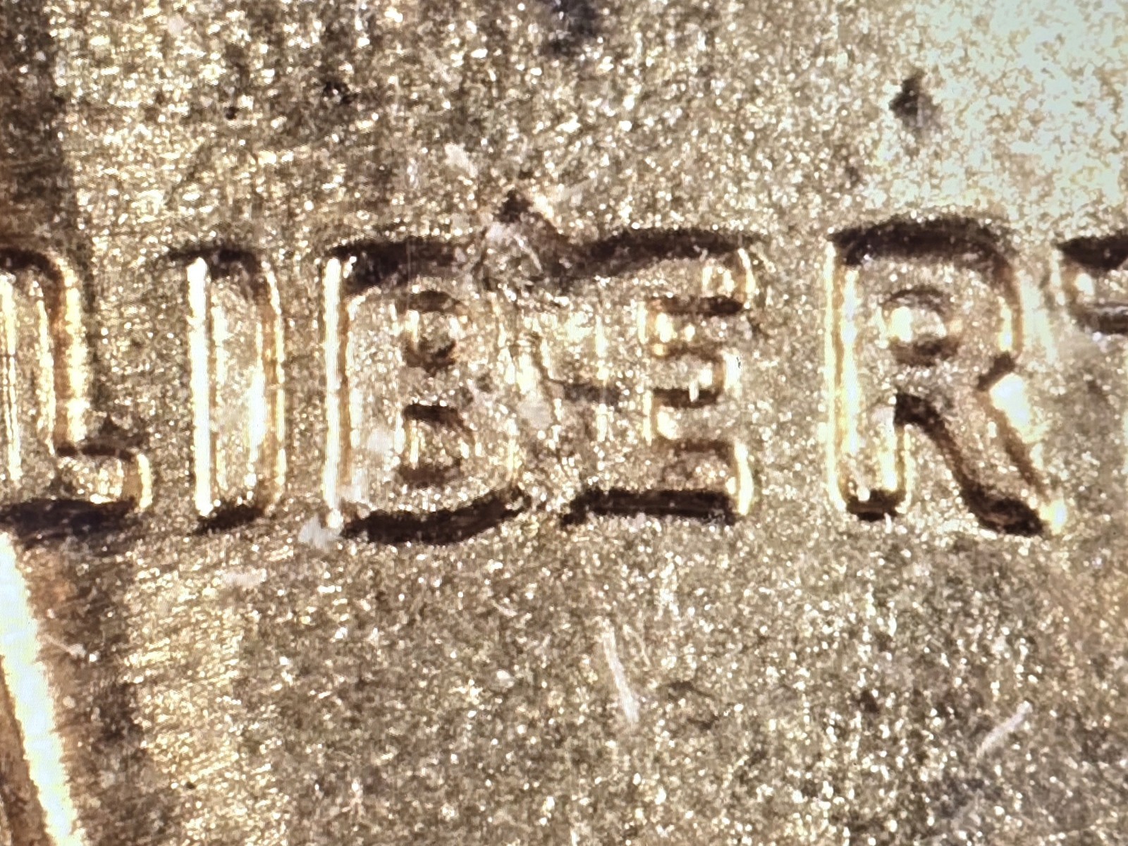 1960-D BIE - Large Die Break in (BIE) Liberty BU RED Light Toning #L602