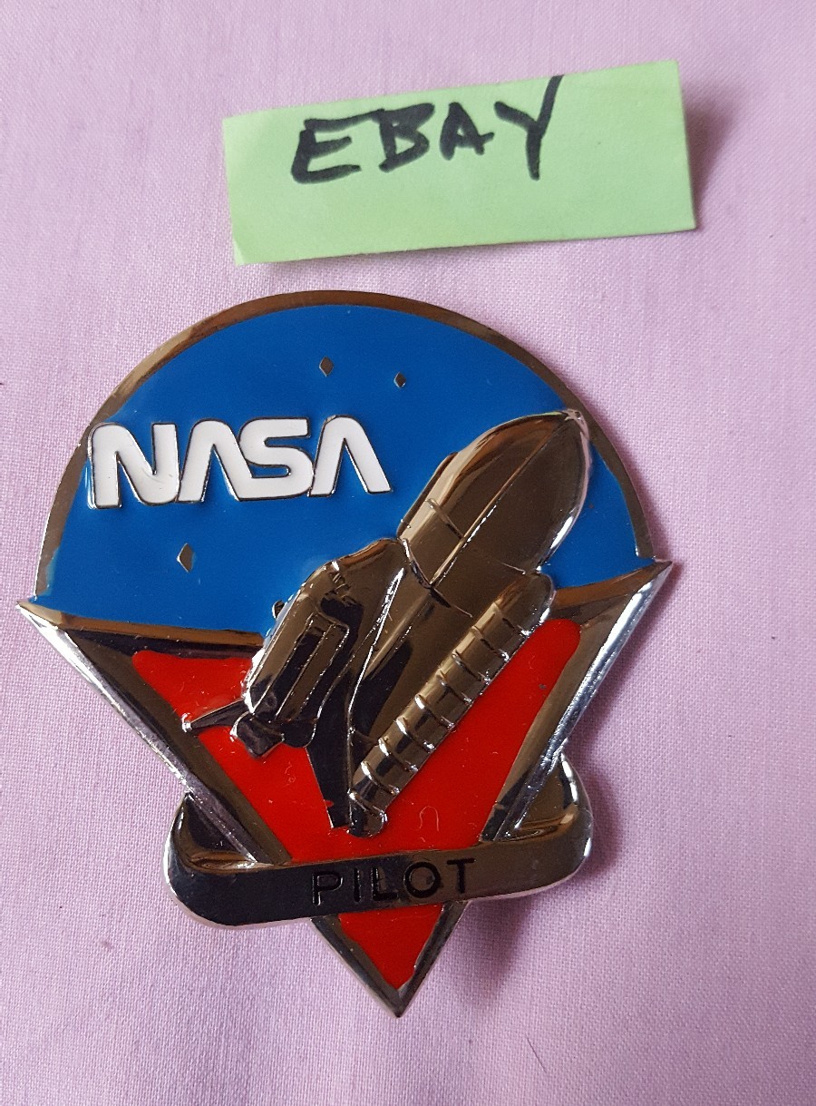 NASA Columbia Pilot Shuttle Pin Vintage NASA