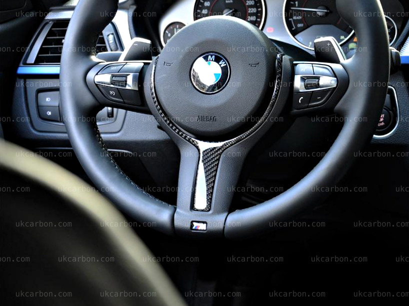 UKCarbon BMW 4 Series Carbon Fibre M Steering Wheel Trim Insert F32 F34 F36