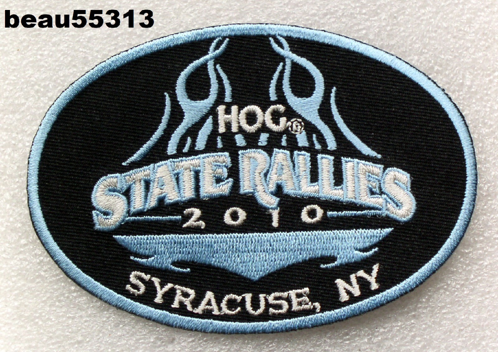 ⭐2010 SYRACUSE NEW YORK HARLEY DAVIDSON OWNERS GROUP STATE HOG RALLY PATCH