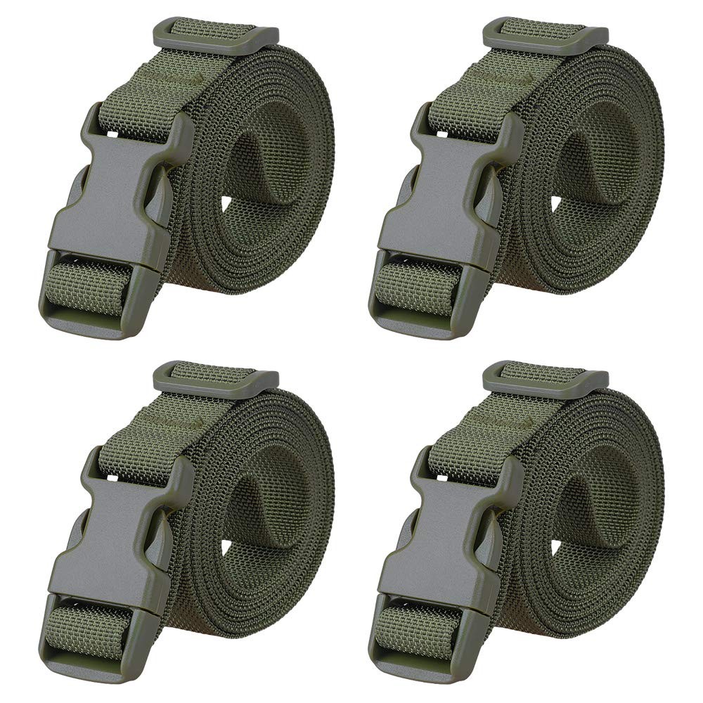 MAGARROW 78" x 1" Strap 78 inches x 1 inch, Green 6.5 feet Long (4-PCS)