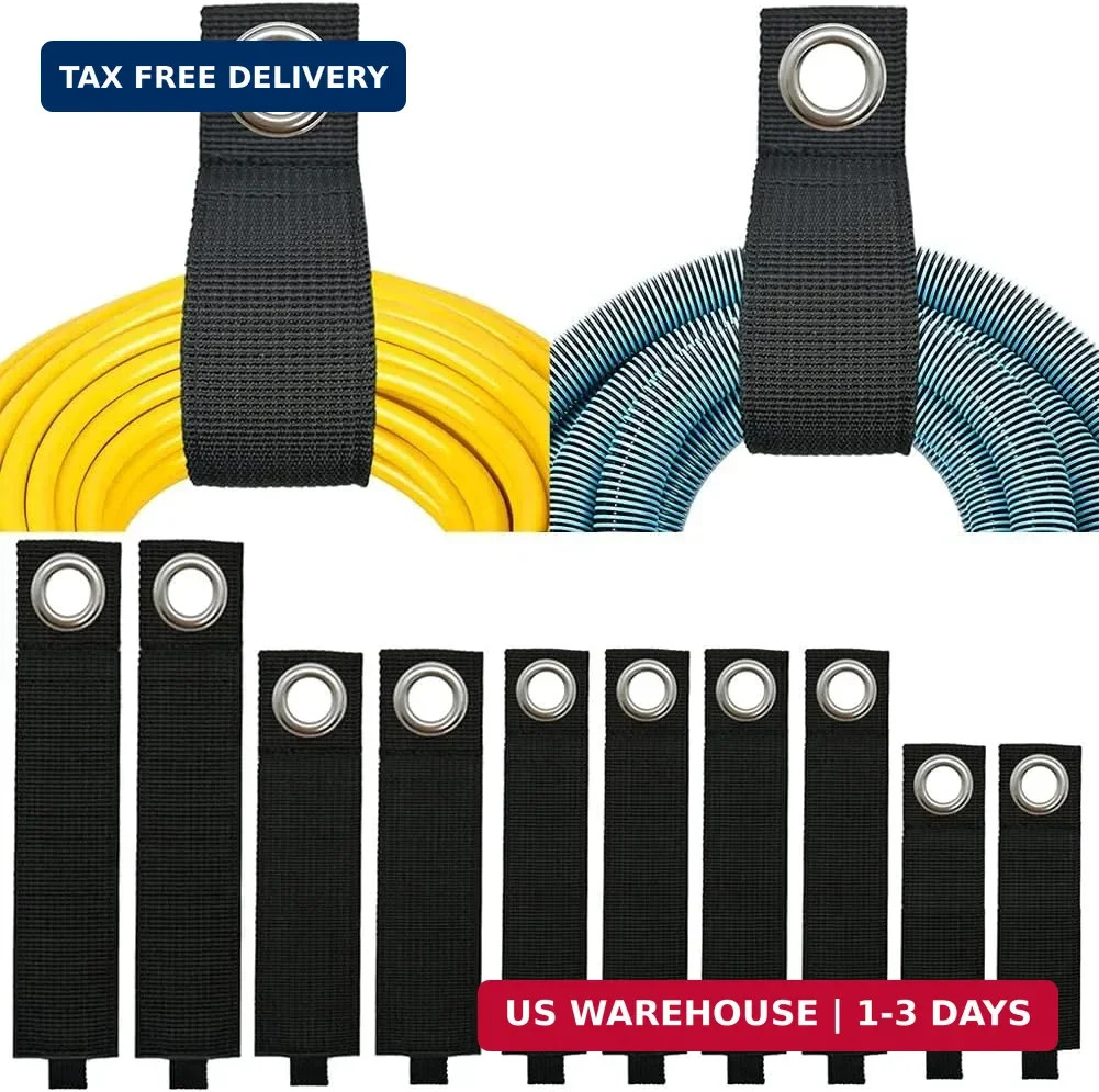 Heavy-Duty Storage Straps (Assorted 10 Pack) - Extension Cord Storage, Organizer