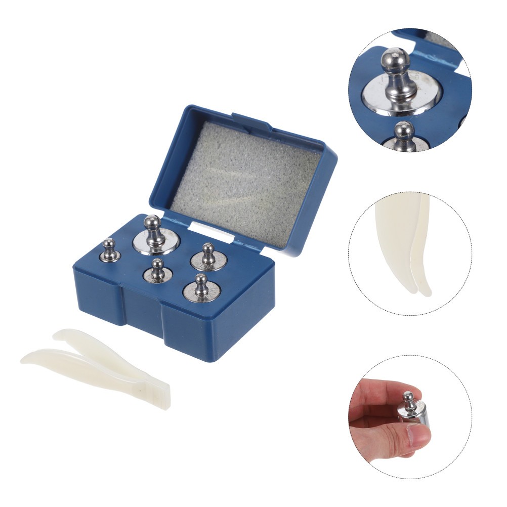 3 Sets Scale Adjustment Weights Labs Calibration with Hanger Grams