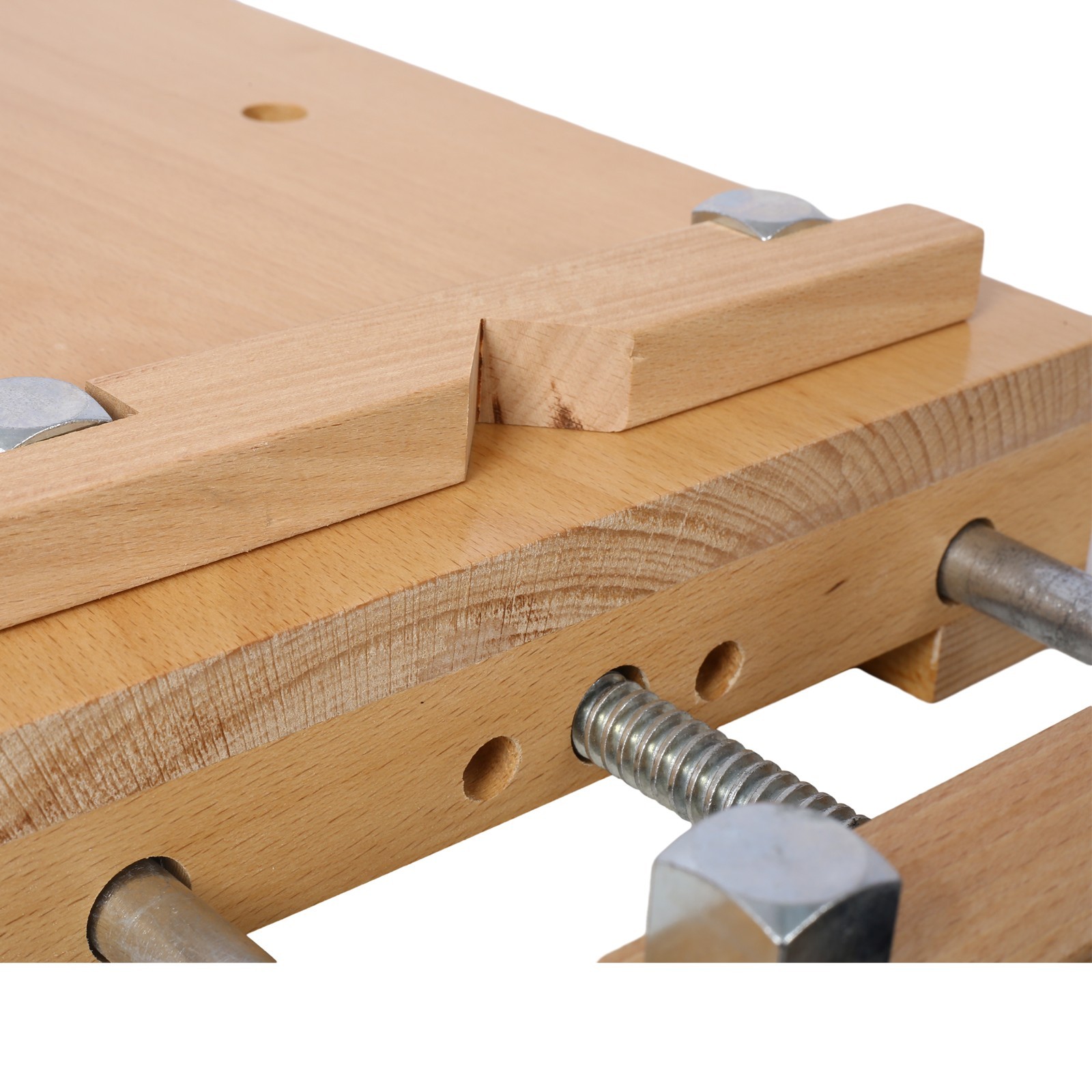 Portable Woodworking Bench Vise with Quick-Release & 2 G-Clips