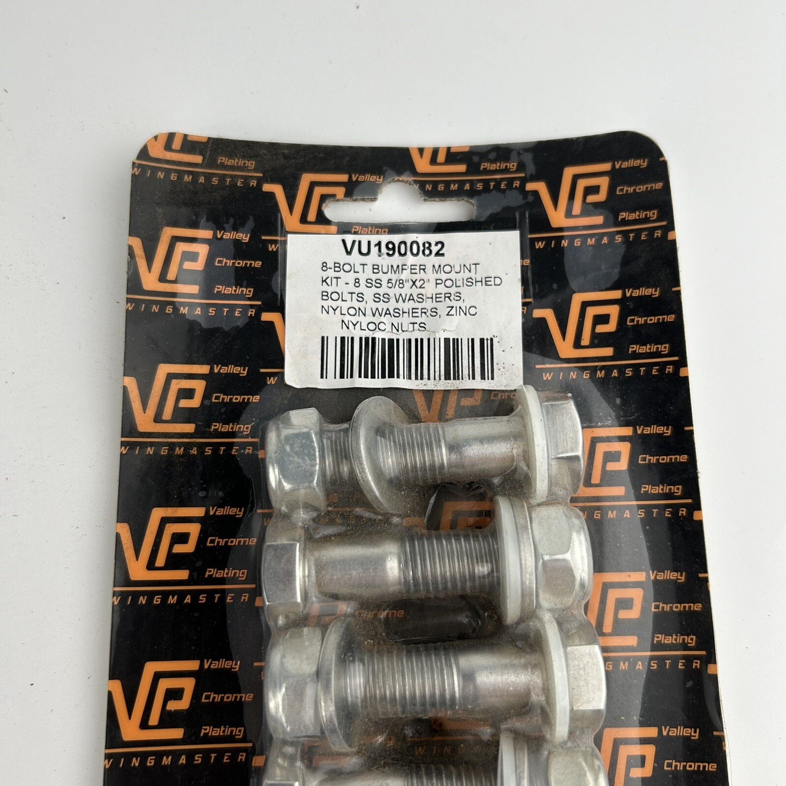 Wingmaster 2" Stainless Bumper Bolt Kit VU190082 Made in the USA, NEW SEALED