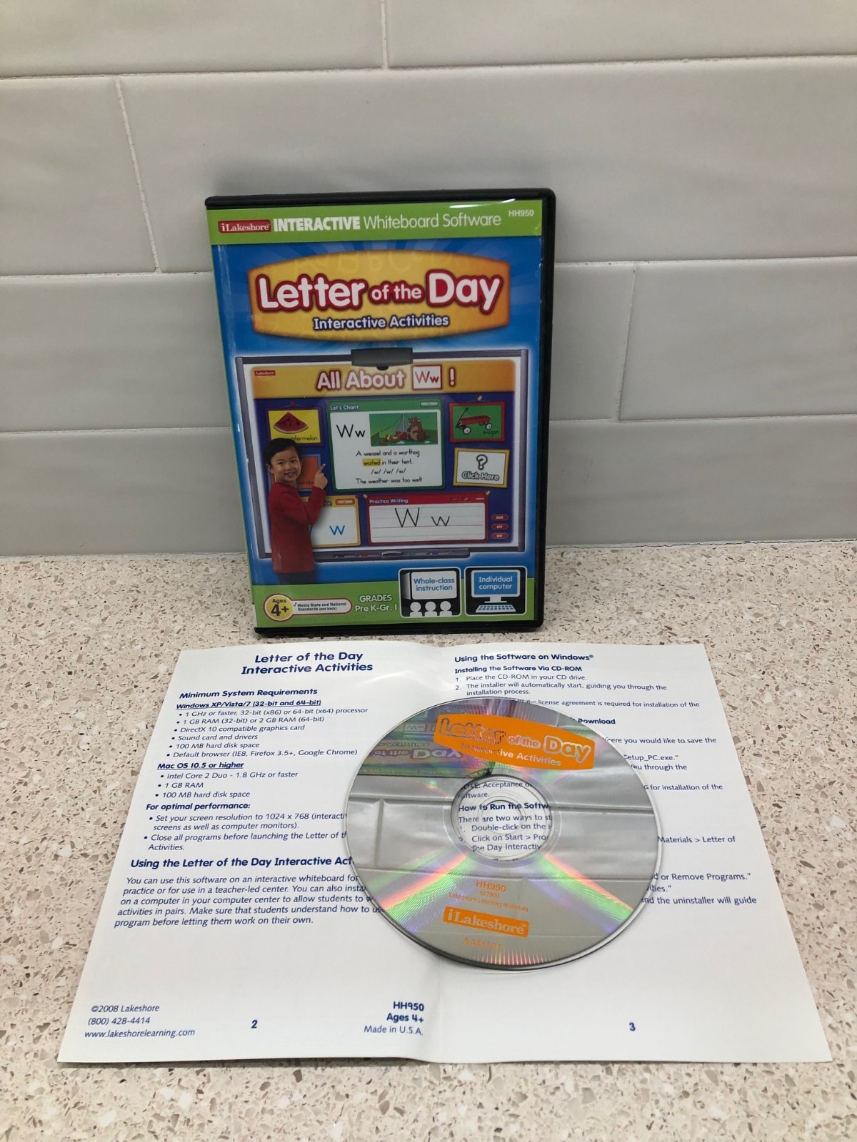 Lakeshore Interactive Whiteboard Software Letter of the Day Activities