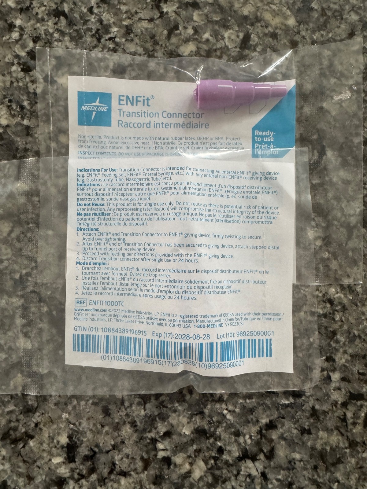 ENFit Transition Connector Ref #ENFIT1000TC    Quantity of 120