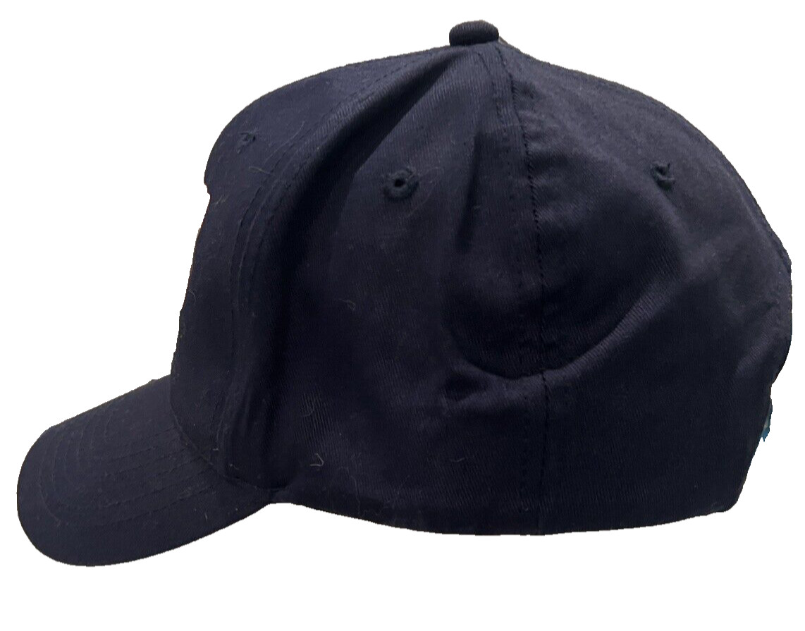 Key West Cap Hat Navy Blue With Fish Patch Snapback Fabric