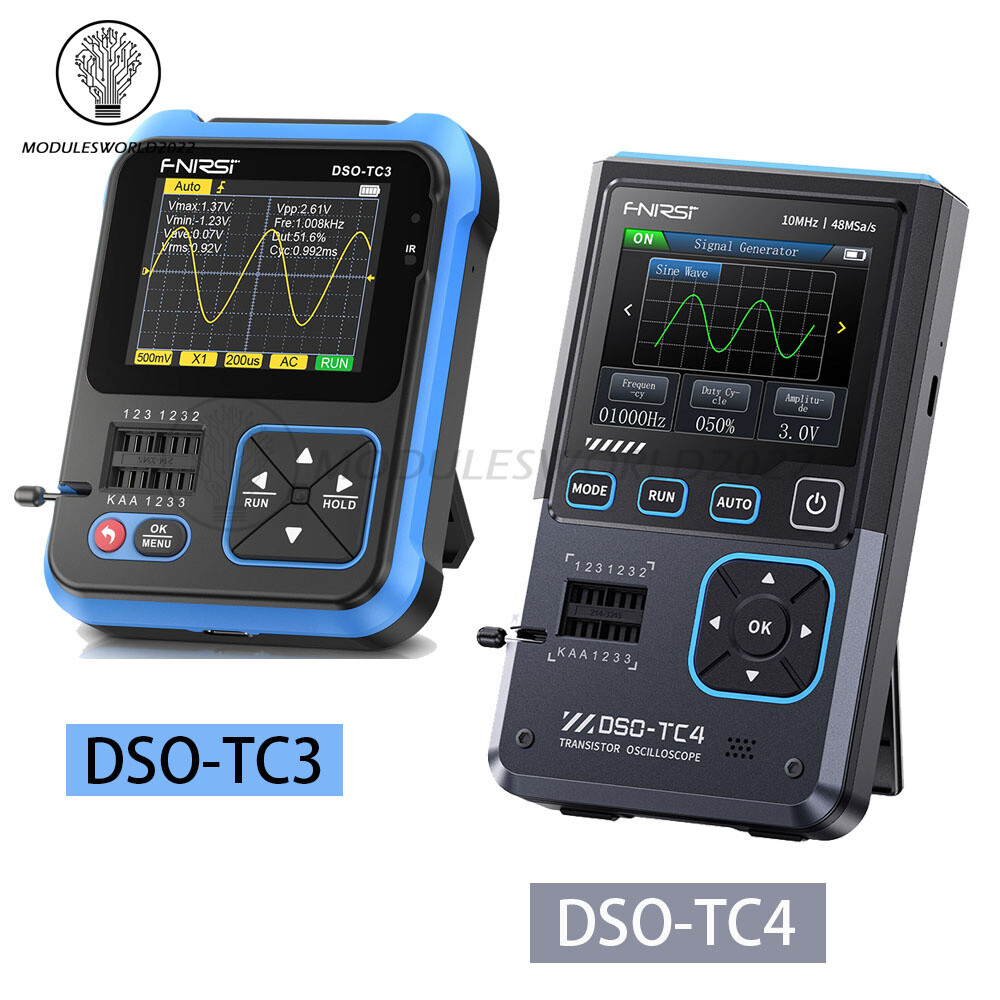 FNIRSI DSO-TC3 DSO-TC4 Digital Oscilloscope Transistor Tester Signal Generator