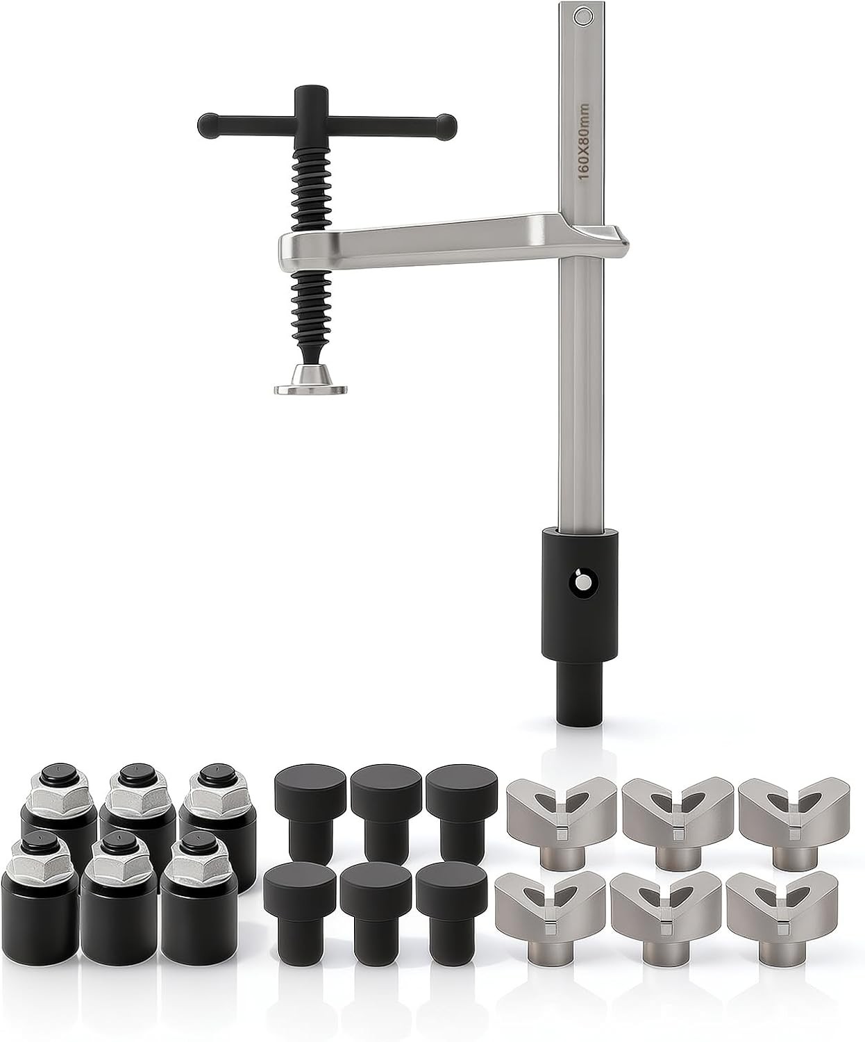 Welding Table Clamps, 19pcs V Blocks, Round Pins & Stackable Risers Accessories