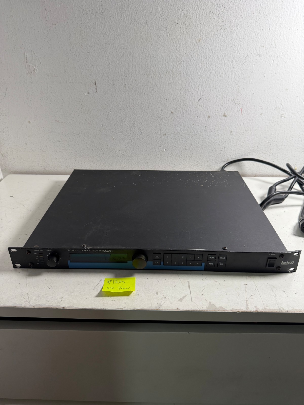 Lexicon PCM 70 Black Rackmount Digital Multi-Effects Processor - For Parts