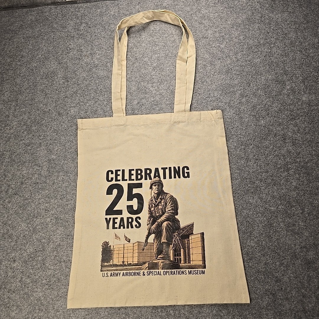 U.S. Army Airborne & Special Operations Museum Reusable Cloth Bag 25th