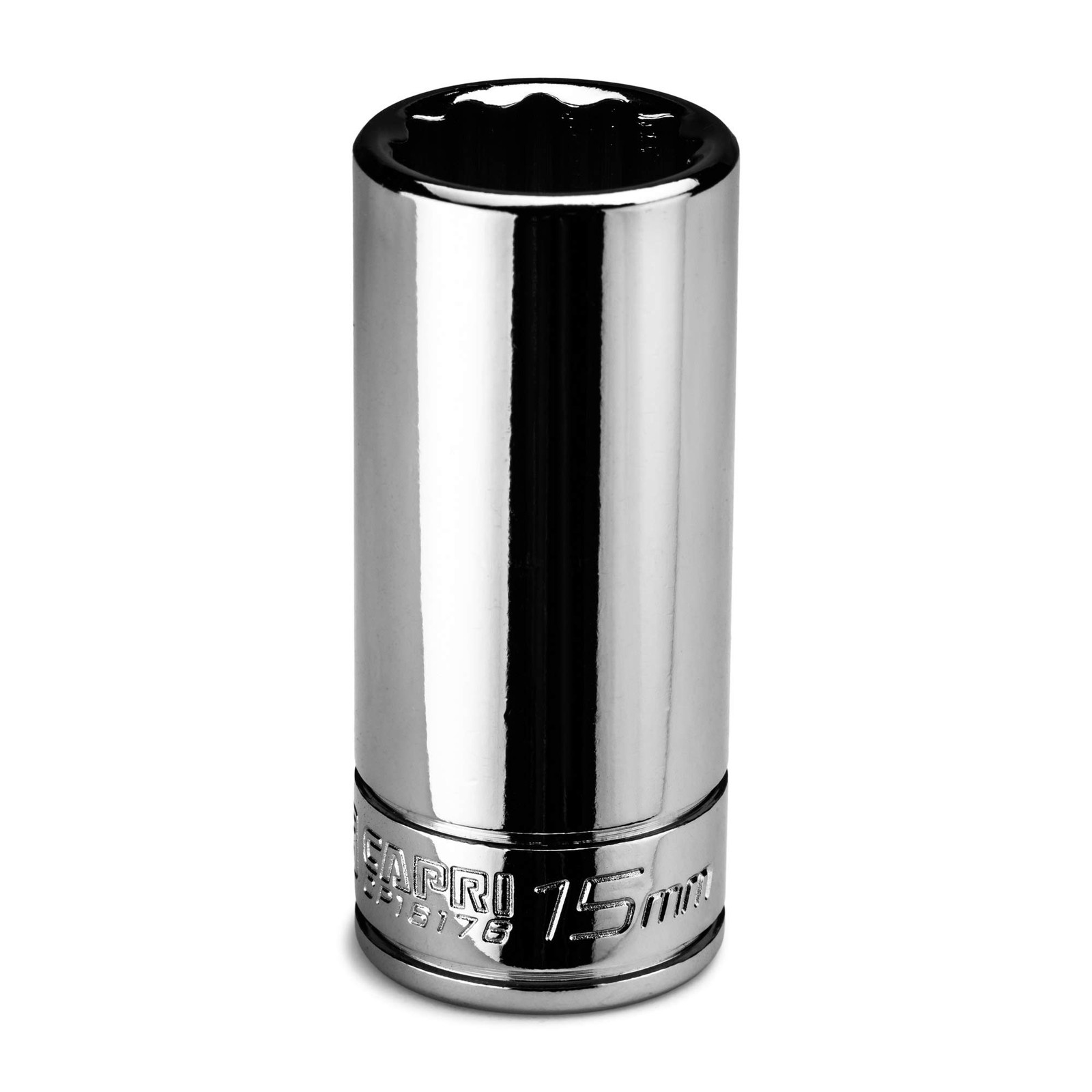 15 Mm Deep Socket, 1/4 In. Drive, 12-Point, Metric (CP16176