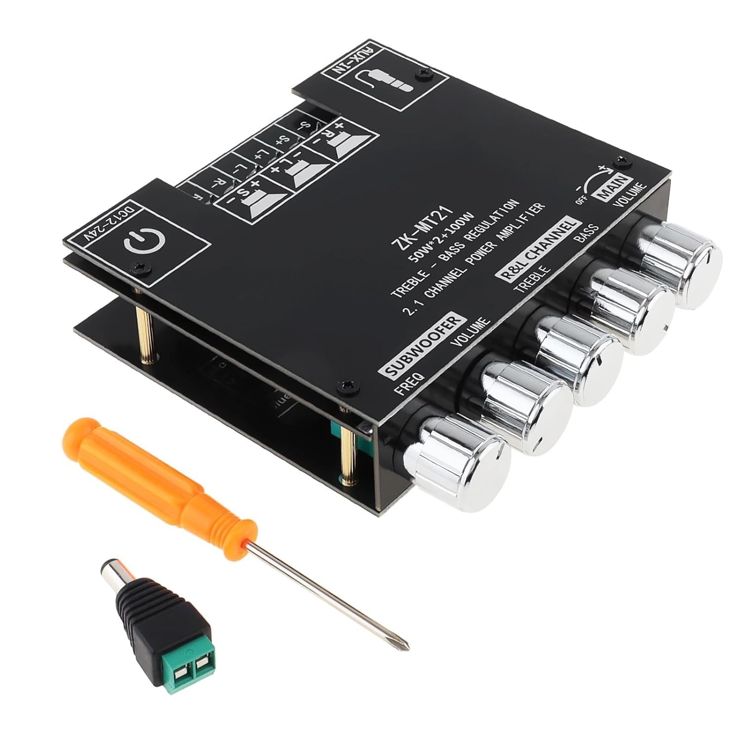 Powerful 200W Mini Bluetooth Amplifier Board with Bass & Treble Control