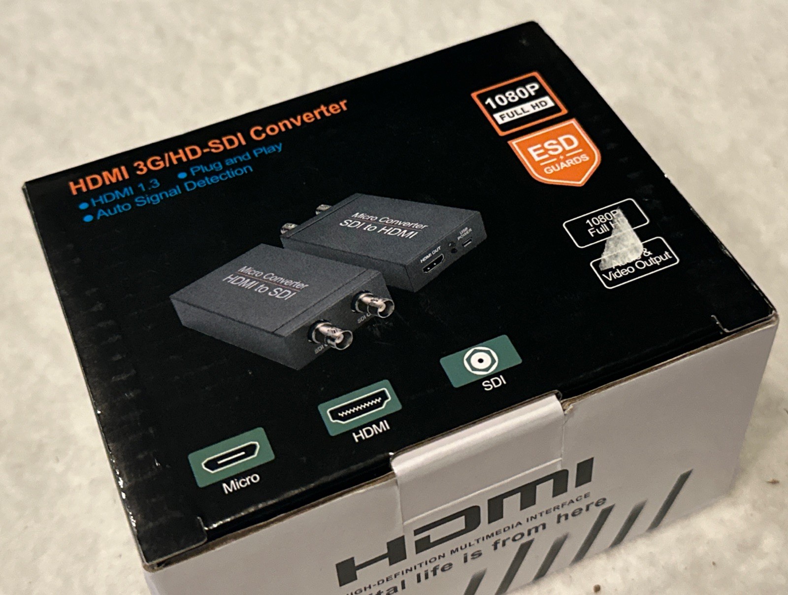 Anber-Tech SDI To HDMI Converter, SDI To HDMI Audio De-Embedder