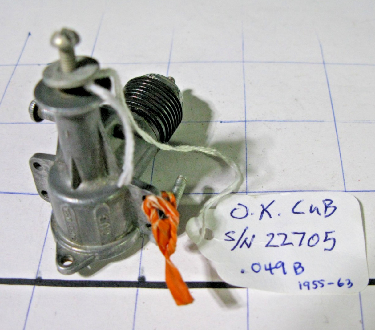 Vintage OK Engine Co. CUB .049 B (1955 - 1963) Engine - Appears to be Unused?