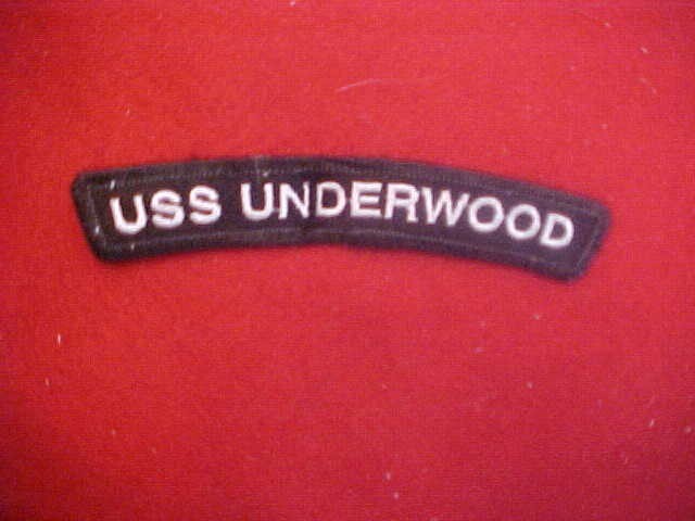 US NAVY - USS UNDERWOOD ( FFG - 36 )  UIM ROCKER