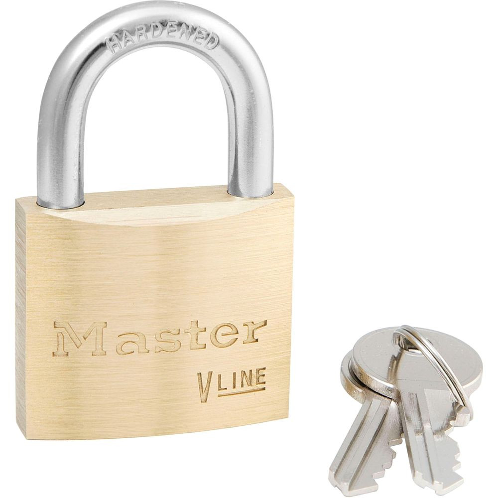 BRASS PADLOCK 1 1/2" Keyed Different Key Corrosion Resist Master Key Lock 4140
