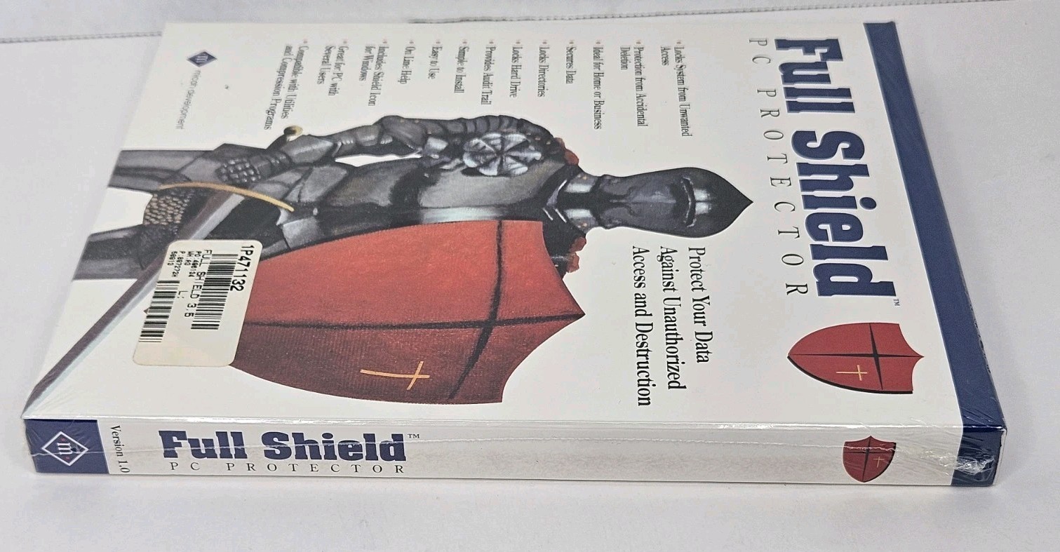 Rare Sealed Full Shield PC Protector Micah DOS 3.5" Diskettes Windows PC Big Box