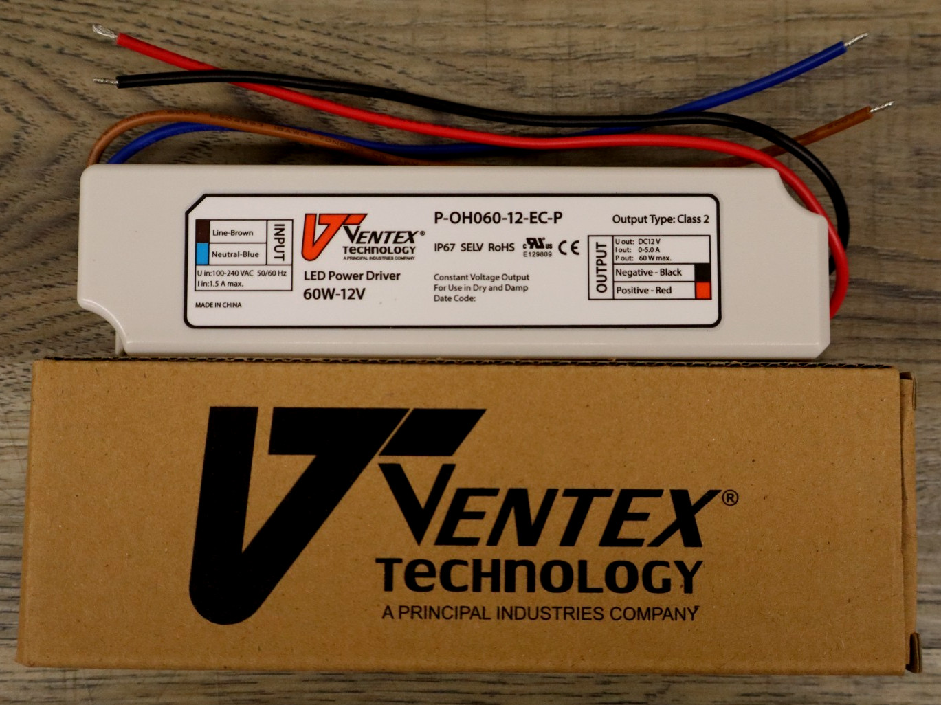 Ventex P-OH060-12-EC-P LED Power Driver 60w-12v