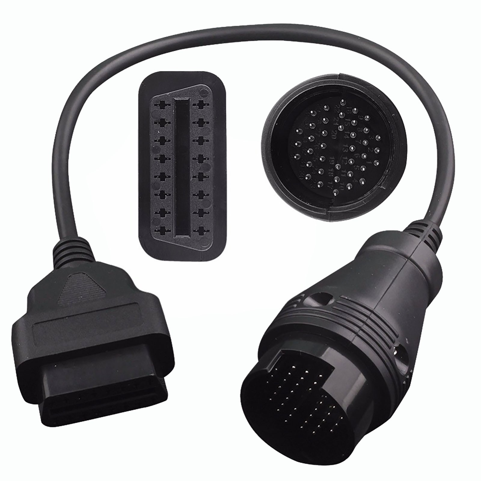 OBDII OBD2 38 Pin to 16 Pin Diagnostic Adapter Connector Cable for Mercedes B...