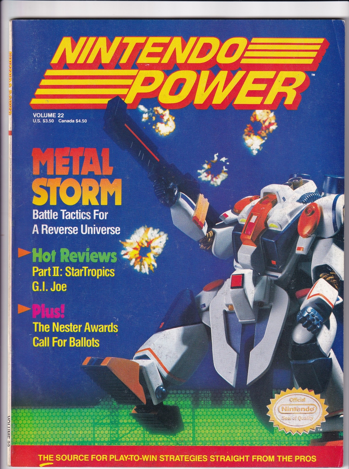 Nintendo Power Magazine Vol 22 Mar 1991 Complete w/ BattleToads Poster, Inserts