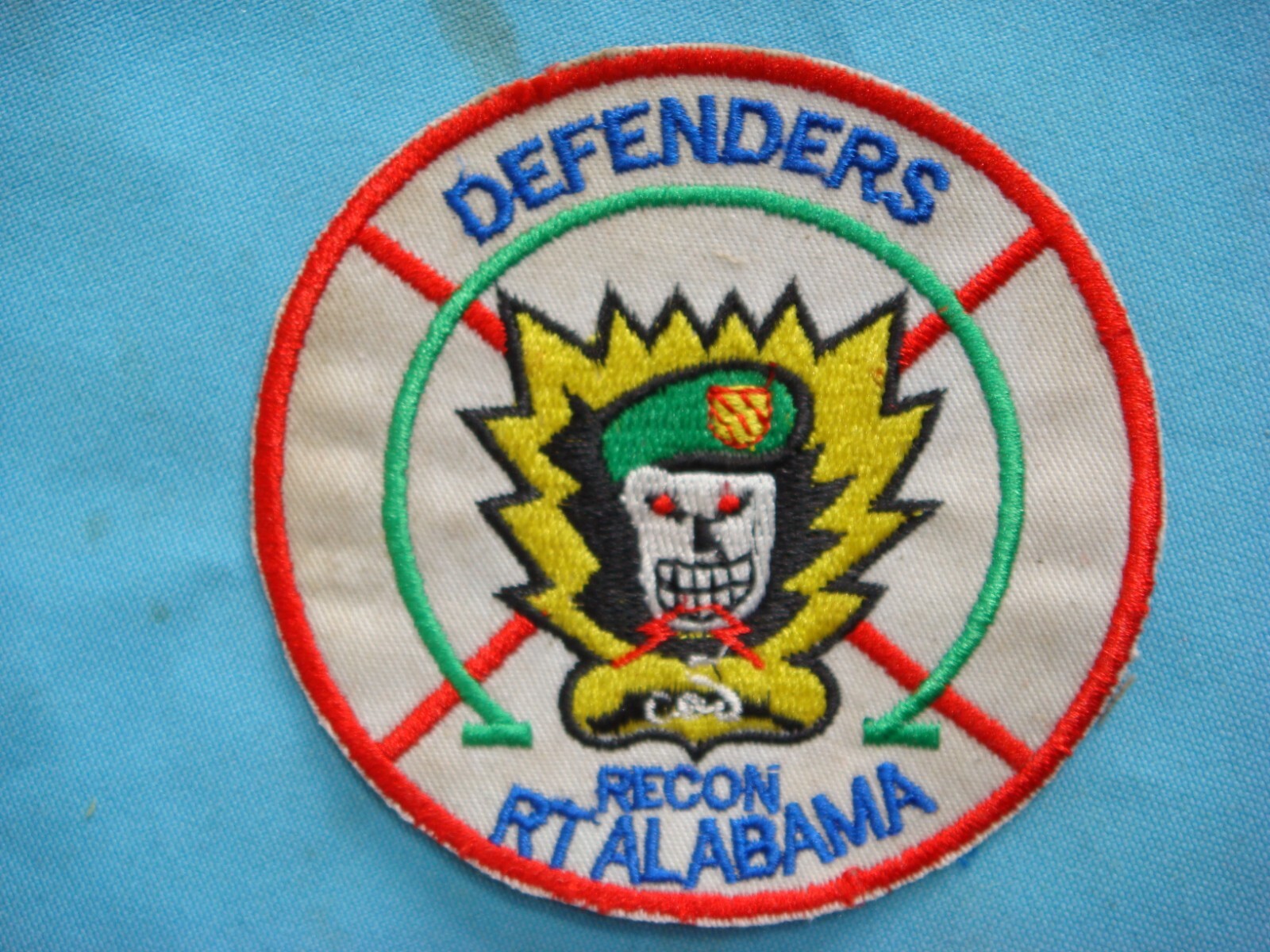 VIETNAM WAR PATCH, US MACV-SOG CCC RT ALABAMA " DEFENDERS "