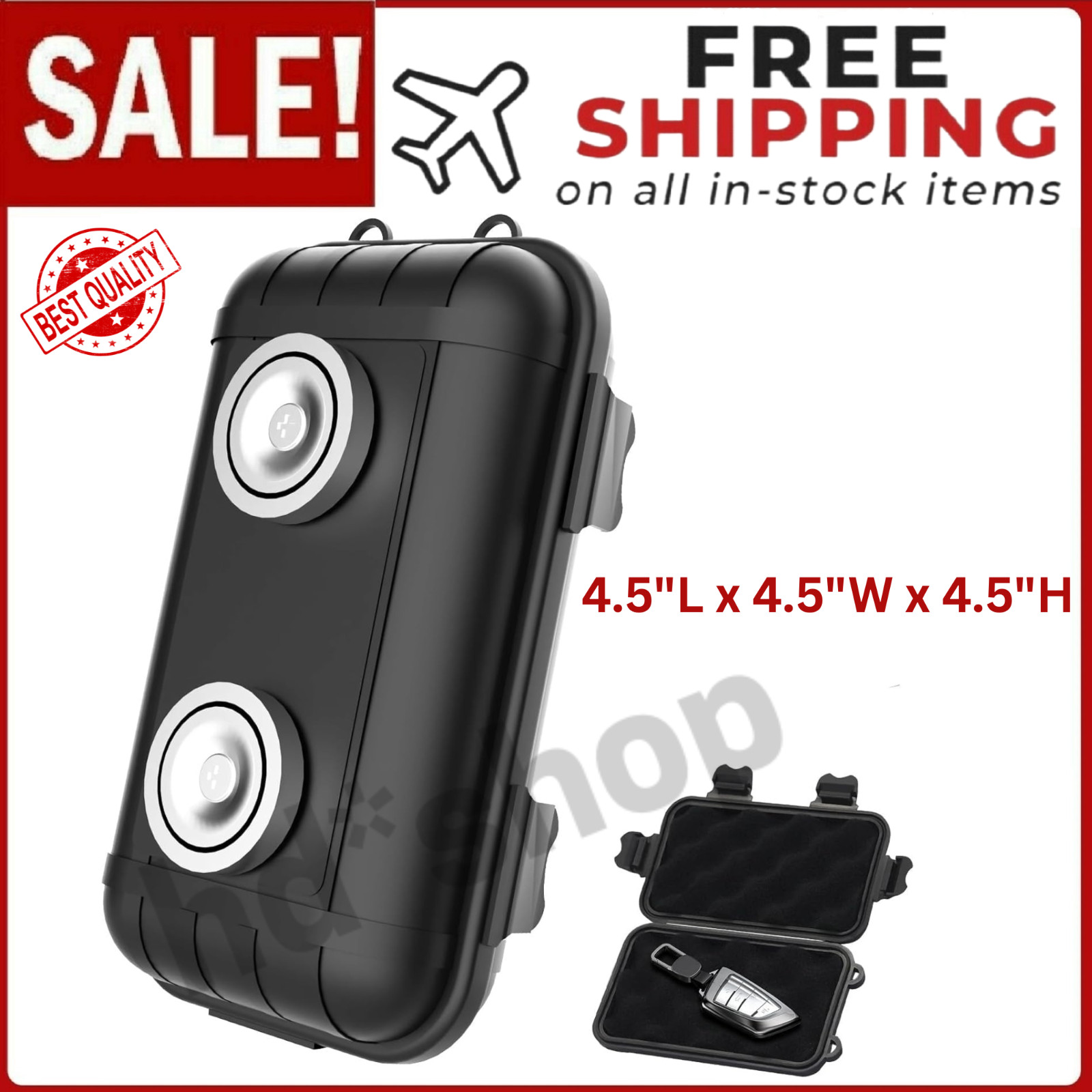 Stash Box For Under Car Key Holder Magnet hidden Hide Spare under truck car